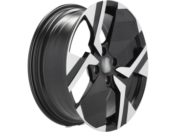 Jantes Look Peugeot 2008 17x6.5 4X108 ET 32 65.1 (Preto Polido Metade Matte)