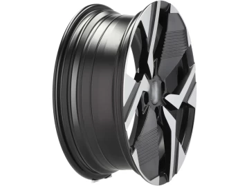 Jantes Look Peugeot 2008 17x6.5 4X108 ET 32 65.1 (Preto Polido Metade Matte)