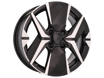 Jantes Look Peugeot 208 16x6.5 4X108 ET 32 65.1 (Preto Polido)