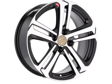 Jantes Look Peugeot 208 GTI 16x6.5 4X108 ET 25 65.1 (Preto Polido)