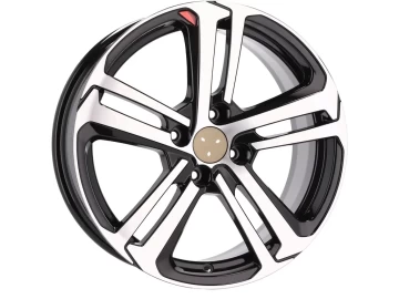 Jantes Look Peugeot 208 GTI 16x6.5 4X108 ET 25 65.1 (Preto Polido)