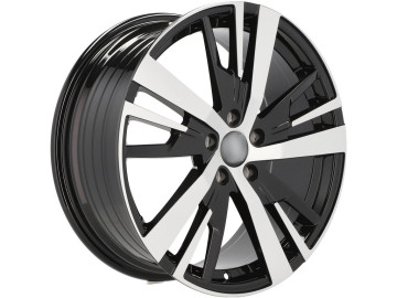 Jantes Look Peugeot 3008 18x7.5 5X108 ET 49 65.1 (Preto Polido)