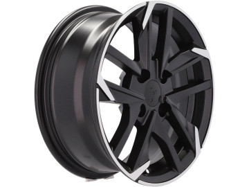 Jantes Look Peugeot 308 GTI 16x7 4X108 ET 25 65.1 Preto Polido Metade Matte