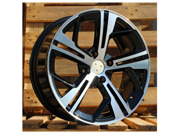 Jantes Look Peugeot 508 R8 16x7 4X108 ET 25 65.1 (Preto Polido)