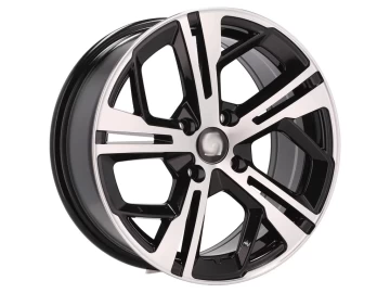 Jantes Look Peugeot 508 R8 16x7 4X108 ET 25 65.1 (Preto Polido)