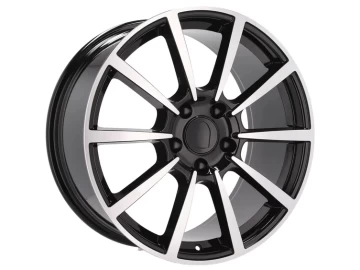 Jantes Look Porsche 20x8.5 5X130 ET 50 71.5 Preto Polido