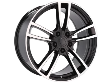 Jantes Look Porsche Panamera 21x11.5 5X130 ET 55 71.6 (Preto Polido)