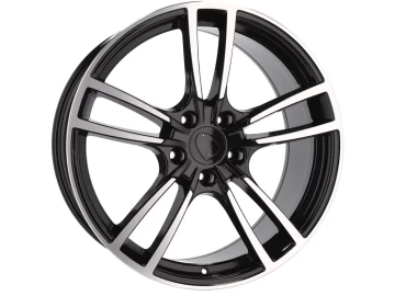 Jantes Look Porsche Panamera 21x11.5 5X130 ET 55 71.6 (Preto Polido)