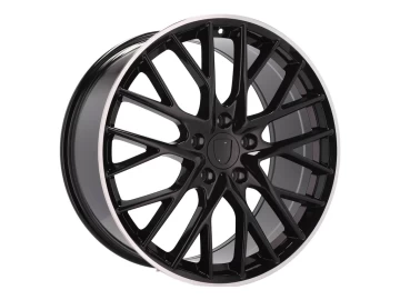 Jantes Look Porsche Panamera Sport Design 21x9.5 5X130 ET 65 71.6 (Preto + Aba Polida)