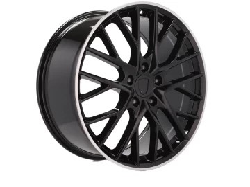 Jantes Look Porsche Panamera Sport Design 21x9.5 5X130 ET 65 71.6 (Preto + Aba Polida)