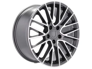 Jantes Look Porsche CAYENNE GTS TURBO 21x10 5X130 ET 50 71.6 (Cinza Polido)