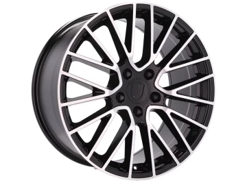 Jantes Look Porsche CAYENNE GTS TURBO21x10 5X130 ET 50 71.6 (Preto Polido)