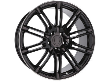 Jantes Look Porsche Macan 21x10 5X130 ET 50 71.6 (Preto + Aba Polida)