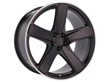Jantes Look Porsche Macan II 95B 21x10 5X112 ET 19 66.5 (Preto + Aba Polida)