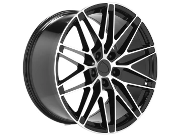 Jantes Look Porsche Macan II Electric 21x10.5 5X130 ET 47 66.5 (Preto Polido)