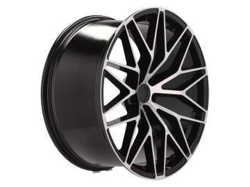 Jantes Look Porsche Macan RS Spyder 21x9.5 5X112 ET 26 66.5 (Preto Polido)