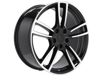 Jantes Look Porsche Panamera 21x9.5 5X130 ET 46 71.6 (Preto Polido)