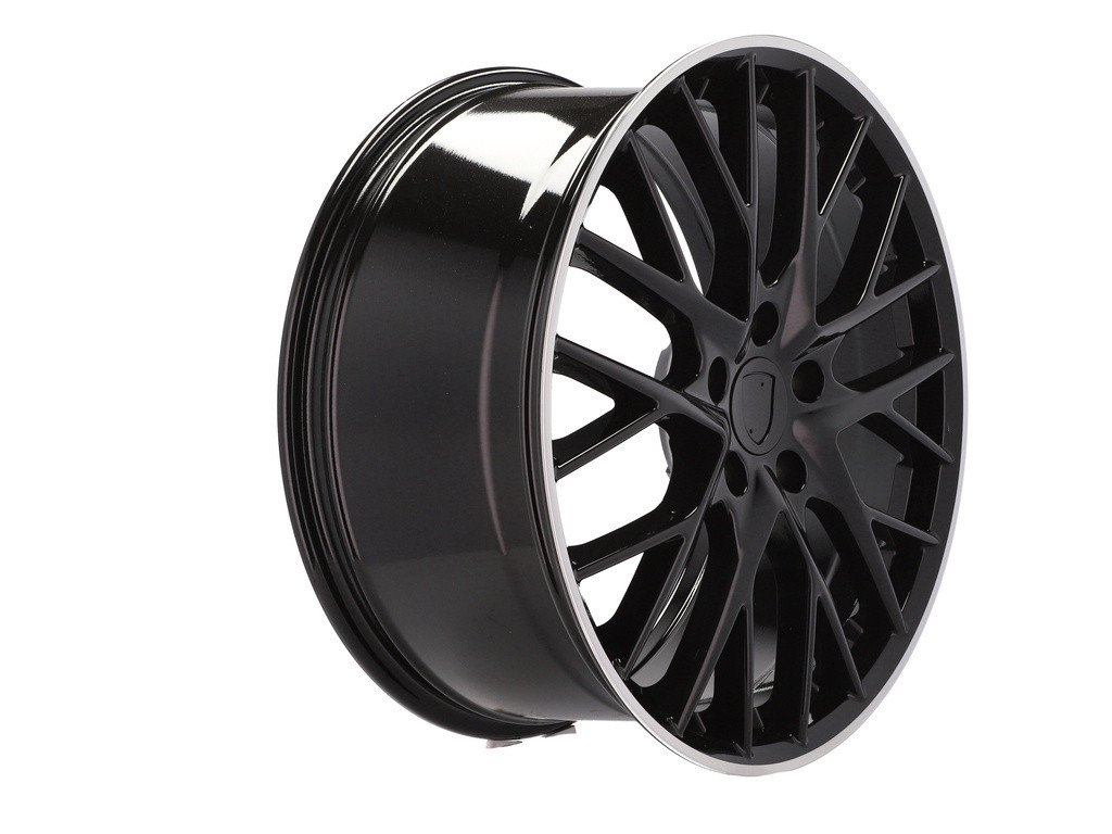 Jantes Look Porsche Panamera Sport Design 21x9.5 5X130 ET 71 71.6 (Preto + Aba Polida)