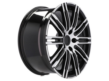 Jantes Look Porsche Panamera Turbo S 20x11 5X130 ET 55 71.6 (Preto Polido)