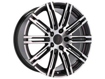 Jantes Look Porsche Panamera Turbo S 20x11 5X130 ET 55 71.6 (Preto Polido)