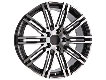 Jantes Look Porsche Panamera Turbo S 20x11 5X130 ET 55 71.6 (Preto Polido)