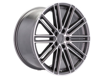 Jantes Look Porsche Panamera Turbo S 20x9.5 5X130 ET 55 71.6 (Cinza Polido)
