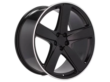 Jantes Look Porsche Sport Classic 21x10 5X130 ET 50 71.6 (Preto Metade Matte + Aba Polida)