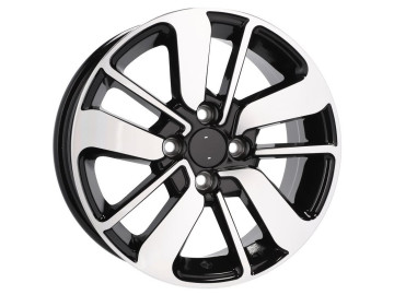 Jantes Look Renault Clio 15x6.5 5X114.3 ET 40 66.1 (Preto Polido) 