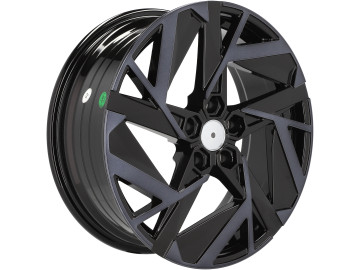 Jantes Look Renault Arkana 17x7 5X114.3 ET 35 66.1 (Preto Polido + Tinted Face)