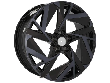 Jantes Look Renault Arkana 17x7 5X114.3 ET 35 66.1 (Preto Polido + Tinted Face)