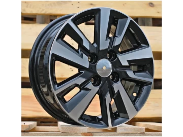 Jantes Look Renault Clio 14x5.5 4X100 ET 45 60.1 (Preto Polido)