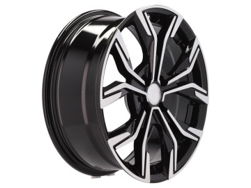 Jantes Look Renault Clio IV  15x6.5 4X100 ET 37 60.1 Preto Polido