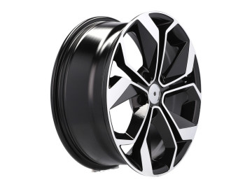 Jantes Look Renault Megane 15x6.5 5X114.3 ET 45 66.1 Preto Polido