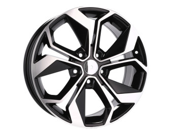 Jantes Look Renault Megane 15x6.5 5X114.3 ET 45 66.1 Preto Polido