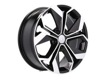 Jantes Look Renault Megane 15x6.5 5X114.3 ET 45 66.1 Preto Polido