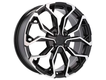 Jantes Look Renault Megane RS CUP 15x6.5 4X100 ET 37 60.1 Preto Polido