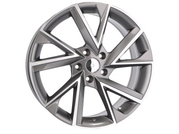 Jantes Look SKODA Vega 18x7.5 5X112 ET 43 57.1 (Cinza Polida ) 