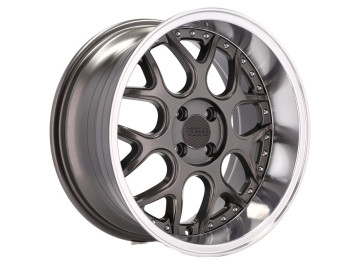 Jantes Look SMART BRABUS R16x7 4X100 ET 30 60.1 (Gun Metal+Aba Polida)