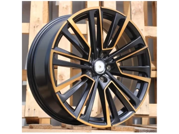 Jantes Look Skoda 19x8 5X112 ET 45 57.1 (Preto Polido + Metade Matte)