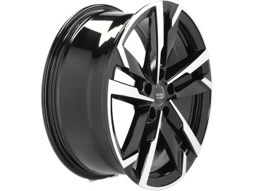 Jantes Look Skoda Enyaq 20x8.5 5X112 ET 38 57.1 (Preto Polido Metade Matte)