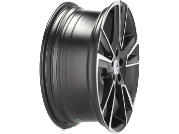 Jantes Look Skoda Fabia 17x7 5X100 ET 46 57.1 (Preto Polido Metade Matte)