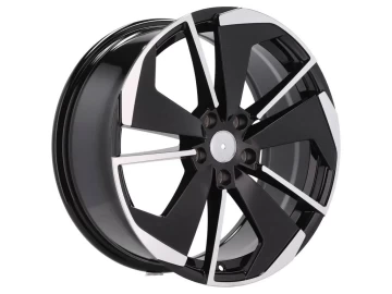 Jantes Look Skoda Octavia Combi RS 19x8 5X112 ET 45 57.1 (Preto Polido Metade Matte)