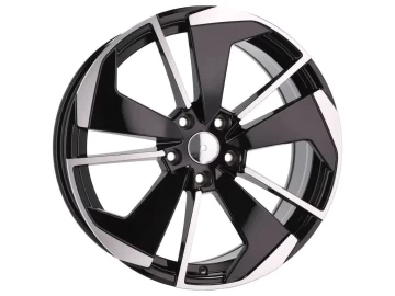 Jantes Look Skoda Octavia Combi RS 19x8 5X112 ET 45 57.1 (Preto Polido Metade Matte)