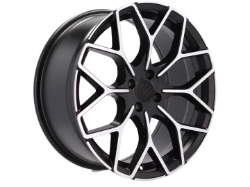 Jantes Look Smart Brabus 17x7.5 3X112 ET 25 57.1 (Preto Polido Metade Matte)