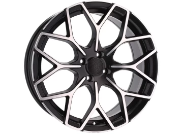 Jantes Look Smart Brabus 17x7.5 3X112 ET 25 57.1 (Preto Polido Metade Matte)