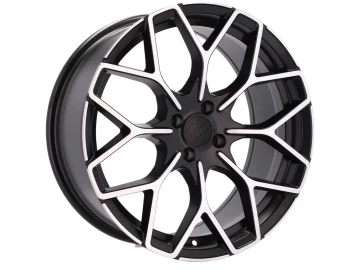 Jantes Look Smart Brabus 17x7.5 3X112 ET 25 57.1 (Preto Polido Metade Matte)