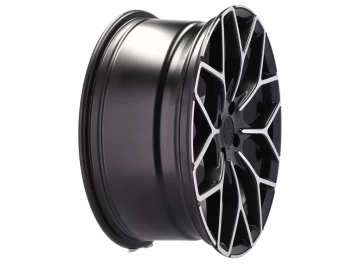 Jantes Look Smart Brabus 17x7.5 3X112 ET 25 57.1 (Preto Polido Metade Matte)