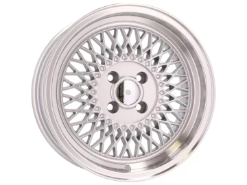 Jantes Look Stuttgard BBS 15x8 4X100 ET 20 73.1 (Prata + Aba Polida)