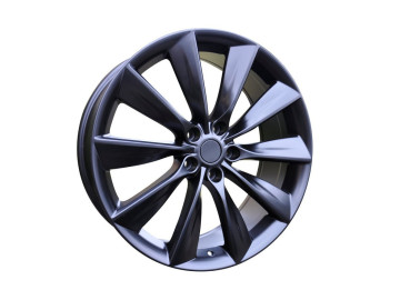 Jantes Look Tesla Model S 21x8.5 5X120 ET 40 64.1 (Preto Metade Matte)