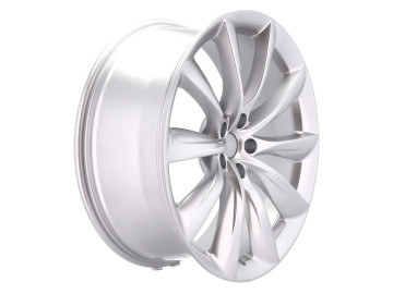 Jantes Look Tesla Model X Turbine 22x10 5X120 ET 35 64.1 (Prata Brilhante) 